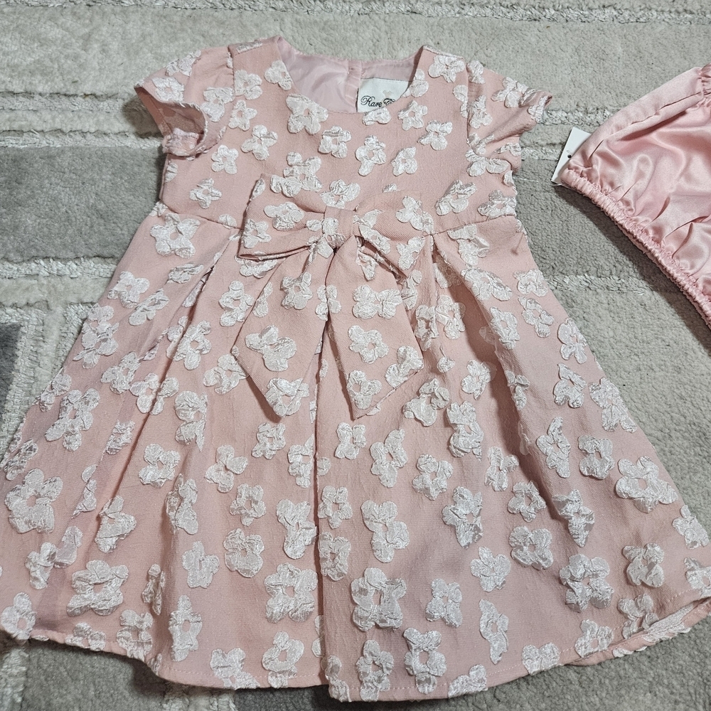 Pink Floral Kids Dress